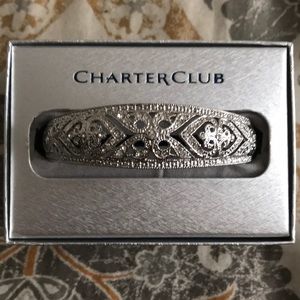 NIB silver Charter Club bracelet